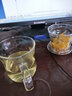 禾艾苏（heisou） 玻璃杯带过滤内胆泡茶杯办公杯三件套杯时尚水杯耐热玻璃杯子 窈窕杯380ml 实拍图