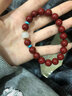 普陀山莲陀记天然紫金朱砂手串女士和田玉本命年手链男款转运真品礼物护身符 10mm紫金砂 男女通用@送女友/男友/长辈 实拍图