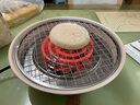 Aoran家用围炉煮茶电围炉电烧烤架室内电陶炉无烟烤火盆煮奶茶罐 电围炉+烤网+600ML米色罐罐壶 五档调温/插电即用（1000w功率） 实拍图