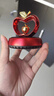 齐选汽车摆件车载太阳能旋转香水摆饰中控台苹果心形摆饰车装饰用品男 中国红【缤纷】 实拍图
