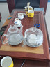 金灶（KAMJOVE） 花梨木茶盘套装 实木茶台自动上水茶具套装 茶道家用电茶盘R-800 搭配H9茶艺炉 陶瓷茶具 茶渣桶 实拍图