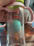 贝亲（Pigeon）宽口径玻璃奶瓶 新生儿自然实感硅橡胶护层彩绘奶瓶 240ml L奶嘴6-9月 实拍图