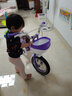 凤凰儿童自行车折叠女童单车2-10岁男孩脚踏车童车 紫色 12寸 实拍图