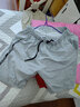 真维斯（Jeanswest）冰丝短裤男女同款2024夏季宽松透气薄款五分裤吸汗凉感潮流沙滩裤 杏色 大写回忆_K L 实拍图