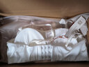 金三塔真丝文胸桑蚕丝内衣女光面无肩带抹胸式美背内衣七夕情人节礼物 白色8100 S 实拍图