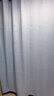 蓓柅酒店卫生间浴帘布纯色提花浴室帘套装洗澡隔断防水帘加厚淋浴挂帘 雾蓝色 (套装 ) 宽180x高200cm+2.0白杆 实拍图
