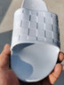 惠夫人拖鞋男室内夏季防滑软底洗澡家用情侣平跟女士家居家浴室凉拖鞋 【厚底/软】卡其 38-39 （适合37-38码穿） 实拍图