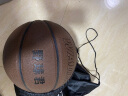 wade 韦德/篮球真皮质感室内室外水泥地耐磨皮球中小学生成人训练比赛蓝球 真牛皮颗粒面矿灰7号+礼包 7号 实拍图