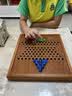 御圣 跳棋玻璃珠跳跳棋木质跳棋盘早教启蒙亲子益智游戏桌游儿童礼物 正方型跳棋盘+【玻璃珠棋子】 实拍图