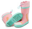 柠檬宝宝儿童雨鞋高筒女童男孩防水防滑橡胶雨靴学生水鞋 粉色蛋糕 26 实拍图