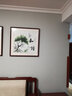 紫腾随轩新中式沙发背景墙装饰画客厅卧室书房壁画餐厅饭厅有框挂画 和谐 70*70cm红木色实木框 实拍图