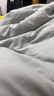 海澜之家（HLA）A类大豆纤维被子秋冬冬季加厚被芯保暖家用双人宿舍单人1.5x2米 清新灰【保暖蓄热7A级强效抑菌】 200*230cm约6斤冬被 实拍图