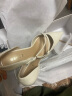 百丽珍妮女孩法式包头凉鞋女24夏季新商场同款时尚气质高跟鞋3Y6E2BK4 米白 38 晒单实拍图
