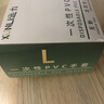 迅力一次性手套丁腈加厚胶皮洗碗家务防水防油食品工业餐饮丁晴手套 透明PVC/食品级【100只】 L（大号） 实拍图