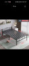 赛森折叠铁艺床家用铁床现代简约钢丝铁架床1.5米双人床硬床1米单人床 加粗加厚黑色铁床120宽 实拍图