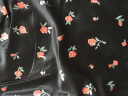MO&Co.秋季机能织带玫瑰印花缎感半身裙MBB3SKT017 黑底小碎花 XS/155 晒单实拍图