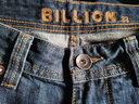 BILLION纯棉牛仔裤男直筒中腰春秋季美式高端易穿搭休闲裤子中青年11024 深蓝马骝(厚款)80内长 33 (2.53尺) 实拍图