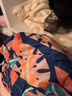 宜肤泳衣女保守大码胖mm显瘦遮肚泡温泉连体裙式海边度假泳装 橙色3XL 实拍图