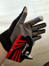 筠尚防晒骑行手套男女春夏季薄款冰丝袖透气健身半指防滑户外运动登山触屏开车骑摩托车全指露指钓鱼手套 长指蓝色 L码 实拍图