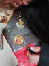 羽毛笔哈利波特周边欧式火漆蜡印章套装带墨水英伦复古羽毛蘸水笔钢笔伴手礼毕业开学礼品学生儿童生日礼物 洒金酒红6墨水香薰套装 0.5mm 实拍图