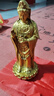 观音菩萨佛像铜观音家用客厅摆件纯黄铜南海坐莲铜菩萨观世音 中号高28CM 南海铜观音 实拍图