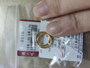 周六福简约足金999黄金耳圈耳环女生日礼物计价AA090923 一对 约1.3g 实拍图