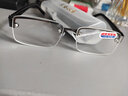 镜沁仿高档水晶老花镜男通用高清超轻舒适优雅老人眼镜耐磨镜片耐用 高清明目-白片 350度合适71-75岁 实拍图