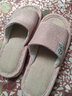 傲万2双亚麻拖鞋男女夏室内家居秋季棉麻居家用春秋情侣四季待客 （2双装）粉色+藏青 36-37 女+男40-41 实拍图