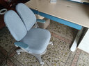 生活诚品 进口实木儿童学习桌椅套装儿童书桌写字桌小学生作业课桌可升降 ME7502(1.2米)+8607双背扶手椅蓝 实拍图