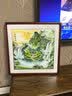 悠弦国画山水画客厅斗方办公室挂画餐厅玄关走廊过道装饰画新中式字画 富水长流 实木画框65*65厘米 实拍图