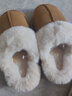 远港皮毛一体棉拖鞋女秋冬季2025新款居家用保暖毛毛绒室内男冬天软底 棕色 36-37 (适合35-36脚) 实拍图