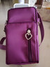 手机包女斜挎包新款韩版夏天迷你小包包放手机袋挂脖装零钱包CF 紫色【大号】升级版 实拍图