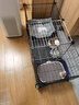 蔻丝狗笼子中小型犬带厕所家用加粗加密宠物幼犬狗狗笼子围栏柯基泰迪 【109*49*47】升级底网前后加深 升级款：脚垫+滑轮+托盘+扎带 实拍图
