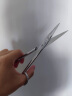 冰禹 BY-103  实验用剪刀 不锈钢实验室剪 手术剪刀 直尖 弯尖 眼科直尖10cm 不锈钢 实拍图