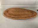 半物生活餐垫隔热垫手工编织藤编碗垫创意餐桌垫盘子垫锅垫茶杯垫家用垫子 椭圆形餐垫40*30cm 实拍图