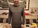 七匹狼中领保暖内衣男士加绒加厚秋冬季半高领套装棉质秋衣秋裤防风护脖 深灰中领--加绒加厚套装 XL 175 推荐体重130-150斤 实拍图