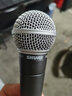 SHURE 舒尔人声话筒舞台演出唱歌直播K歌录音麦克风 SM58+6米线卡农母到6.5大二芯 实拍图