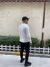 季骆森运动裤男秋冬季纯色棉质保暖加绒加厚裤子男士束脚运动跑步休闲裤 黑色-拉链款【春秋薄款】 M 实拍图
