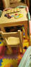 格趣 实木儿童学习桌椅套装儿童写字书桌幼儿园宝饭桌松木小方桌 60*60*52(1桌+1椅) 实拍图
