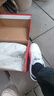 特步板鞋男鞋子男皮面秋季运动鞋舒适透气轻质休闲鞋男耐磨小白鞋男 白黑 41 实拍图