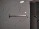 帝王洁具太空铝卫浴六件套毛巾架卫生间打孔置物折叠浴巾杆浴室套装洗澡 单层毛巾杆MH32001-1YY/E 实拍图