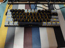 e元素Z11三模机械键盘 单色光键盘机械 61键有线机械键盘有线 拔插轴电竞键盘游戏 可换轴按键无冲 61键有线单色黑灰青轴 实拍图