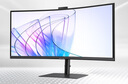 三星（SAMSUNG）34英寸准4K曲面带鱼屏100Hz电竞游戏 Type-C 摄像头 音响 KVM 超宽分屏 护眼办公 外接 电脑显示器 LS34C652VACXXF随S34C650VAC 官方直营 实拍图