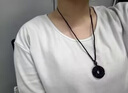 芯奢男士项链貔貅吊坠男女款平安扣项链情侣款挂件项链男潮父亲节礼物 黑绳款 实拍图