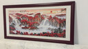 好久不见新中式客厅装饰画沙发背景墙横幅壁画现代简约酒店主卧室 新工艺 鸿运当头 60cmx170cm(适合2.2-2.5米沙发) 乌木黑 铝合金外框+有机玻璃 实拍图