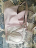 安致儿 文胸薄款内衣女性感大码显小收副乳胸罩透明蕾丝聚拢无钢圈超薄 藕粉 90B （40=90BCD通杯） 实拍图