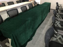 FGHGF定制加厚金丝绒办公会议桌布摆地摊绒布料纯色长方形活动展会台布 墨绿色 2*4米 晒单实拍图