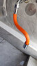 牛享水龙头延伸器硅胶延长万能加长管厨房卫生间防溅阳台水管延伸器 【不锈钢接口橙色30cm】配转接头 实拍图