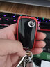 适用于大众钥匙包2022款新迈腾B8蔚揽汽车钥匙套帕萨特大众CC钥匙壳扣2017-18帕萨特 大众智能C款【中国红】+【红色编织绳扣】 实拍图