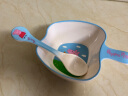 五和（WUHE）儿童碗餐具套装宝宝碗勺卡通碗勺家用吃饭辅食碗小猪佩奇汤饭碗 小猪佩奇（苹果碗+汤勺） 实拍图